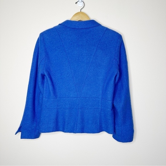 Vintage Carlisle Boiled Wool Jacket in Blue Size US 10 - Picture 8 of 8